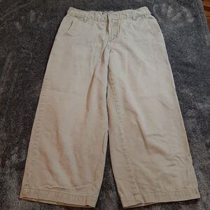 Vintage Roxy Capri Pants Women Juniors 3 Khaki Trendy Surf Skate Relaxed Y2K